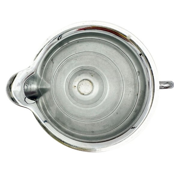 Classic Sugar Bowl and Creamer Silver Tone - Picture 5 of 6